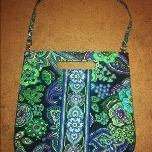 VERA bradley purse handbag tote blue rhapsody
